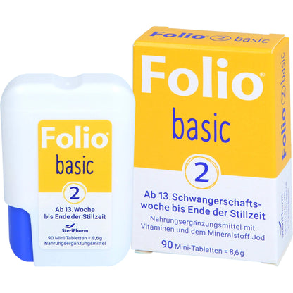 Folio 2 Basic from the 13th week of pregnancy until the end of breastfeeding, 90 tablets