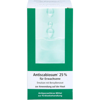Antiscabiosum 25% for adults, emulsion for scabies treatment, 200 ml solution