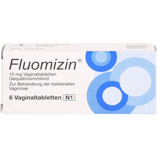 Fluomizin vaginal tablets for bacterial vaginosis, 6 tablets