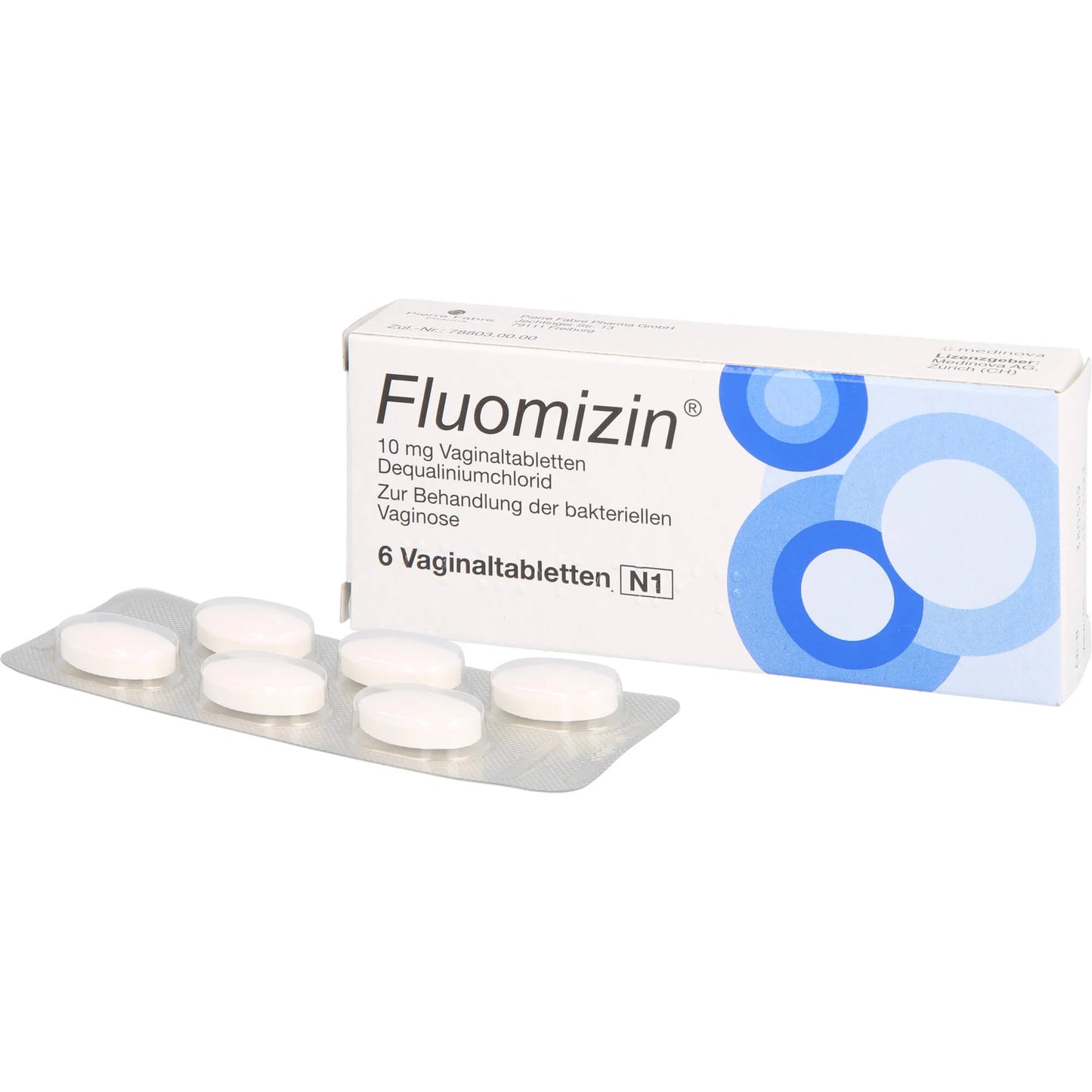 Fluomizin vaginal tablets for bacterial vaginosis, 6 tablets