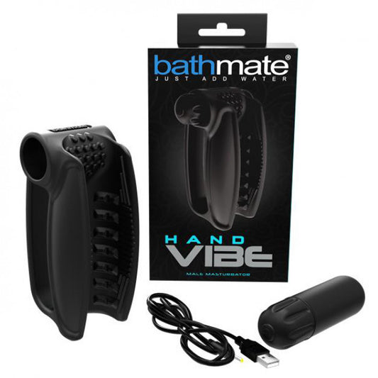 Bathmate Hand Vibe Male Masturbator Black