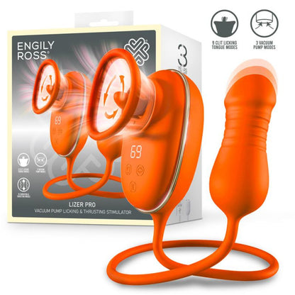 Engily Ross Lizer Pro Vacuum Pump Licking Tongue Stimulator & Thrusting Egg