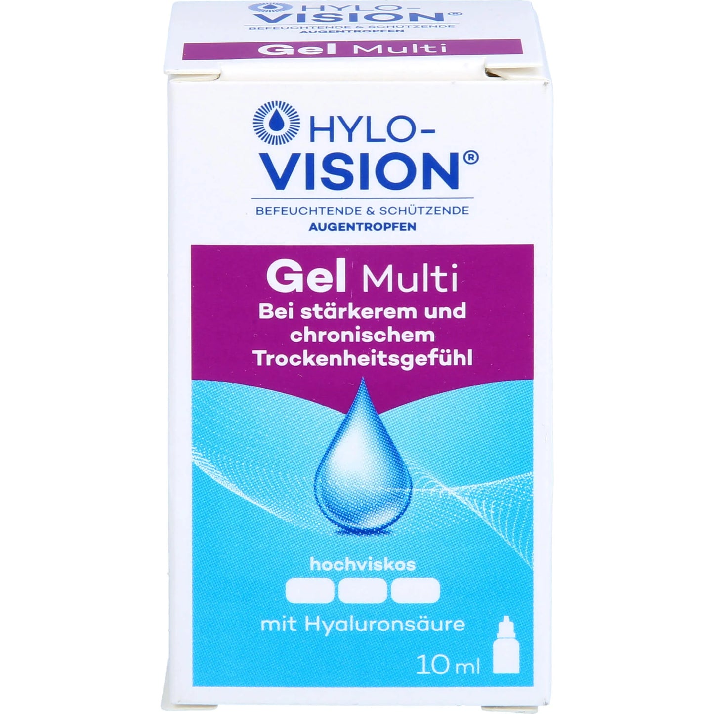 HYLO-VISION Gel Multi eye drops, 10 ml