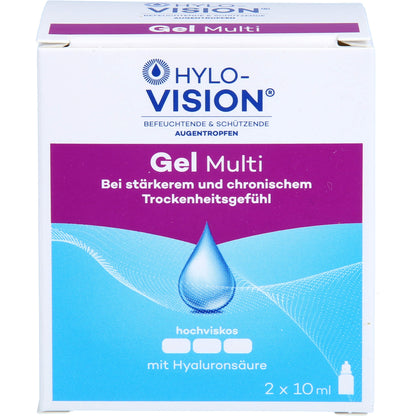 HYLO-VISION Gel Multi eye drops, 20 ml