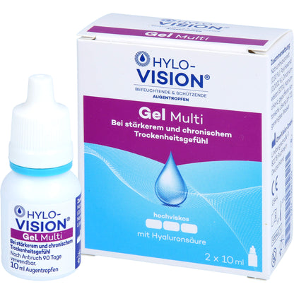 HYLO-VISION Gel Multi eye drops, 20 ml
