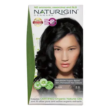 NATURIGIN Organic Permanent Hair Color Black 2.0 - 115 ml