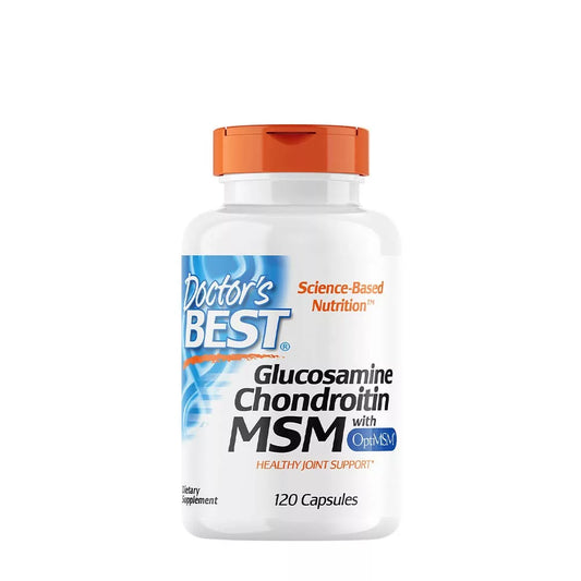 DOCTOR'S BEST GLUCOSAMINE CHONDROITIN MSM WITH OPTIMSM (120 CAPSULES)