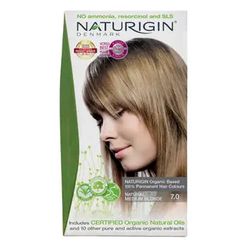 NATURIGIN Organic Permanent Hair Color Natural Medium Blonde 7.0 - 115 ml