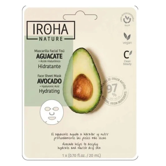 Iroha nature Hydrating face mask Avocado 20 ml