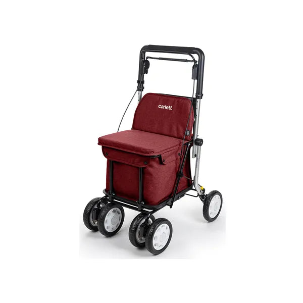 Carlett Senior Assist 38l dark red wheeled shopping bag trolley