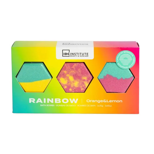 IDC Institute Rainbow set of bath bombs 3x35 g