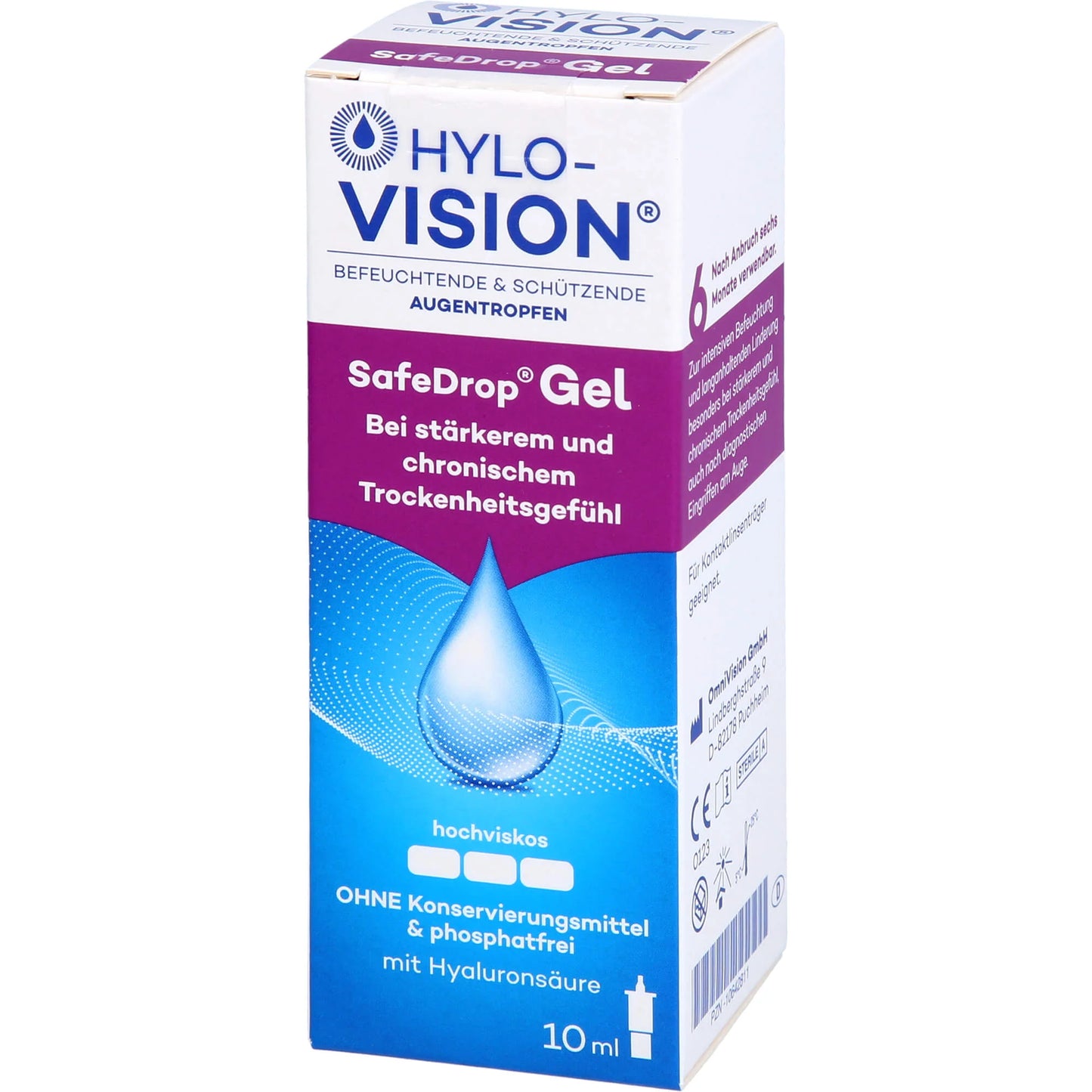 Hylo-Vision SafeDrop Gel, 10 ml