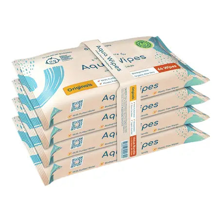 Aqua Wipes BIO Aloe Vera 100% biodegradable wipes 99% water 256 pcs