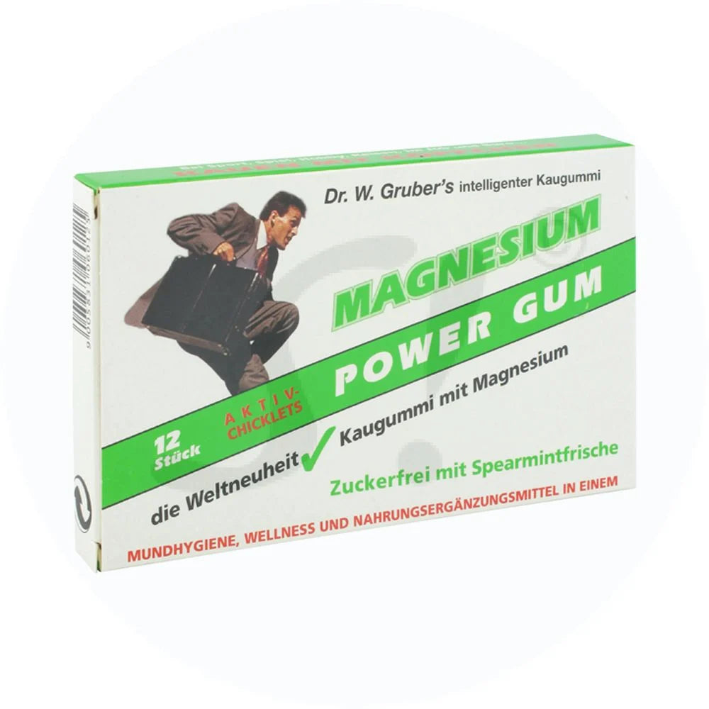 Dr. Gruber Magnesium Power Gum 3 pack x 12 pcs