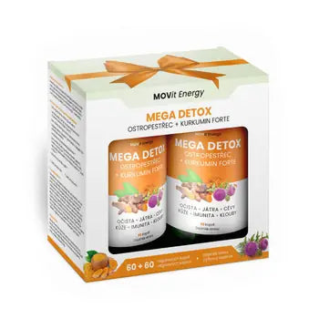 MOVit Energy Mega Detox Milk Thistle + Curcumin FORTE gift pack 60 capsules + 60 Free
