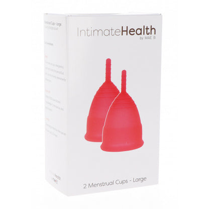 Mae B Intimate Health 2 Menstrual Cups Large