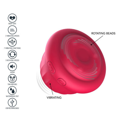 Xocoon Pearl Pulse Duo Stimulator Fuchsia