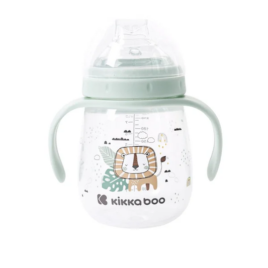 KikkaBoo Cup with silicone sippy cup 6m+ mint 240 ml