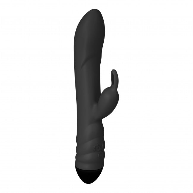 Adrien Lastic Twister Vibrating and Rotating Rabbit Massager Black