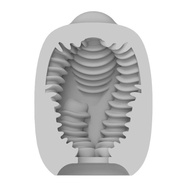 VibEggs Twisty Tongues Vibrating Masturbation Sleeve White