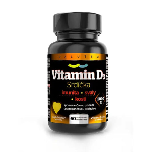 Salutem Vitamin D3 hearts 1000 IU 60 tablets