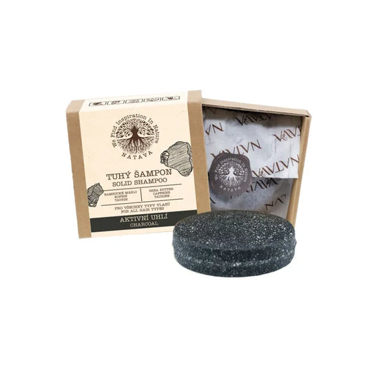 Natava Solid Shampoo Activated Charcoal 85 g