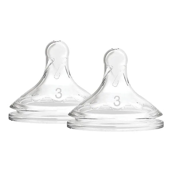 Dr.Browns wide silicone nipple 6m+; No. 3 - 2 pcs
