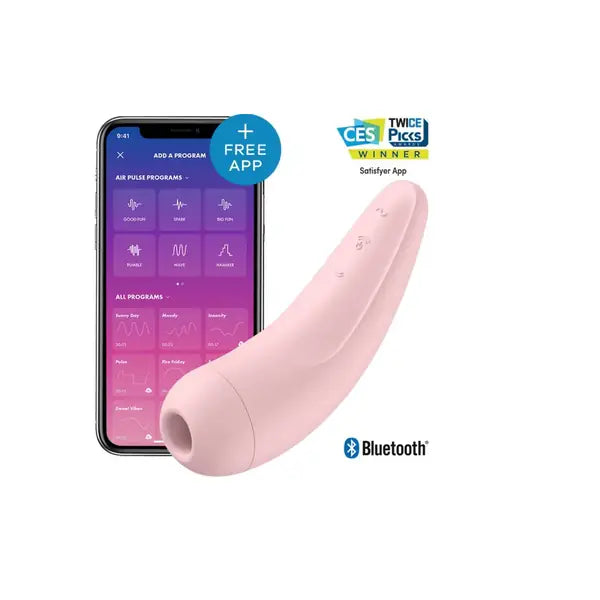 Satisfyer Curvy 2+ vacuum vibrator pink