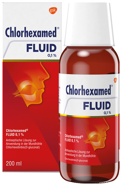 Chlorhexamed Fluid 0.1% active mouth and throat antiseptic - 200 ml