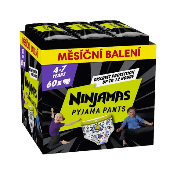 Ninjamas Pajama Pants Spaceship 4-7 Years, 60 pcs