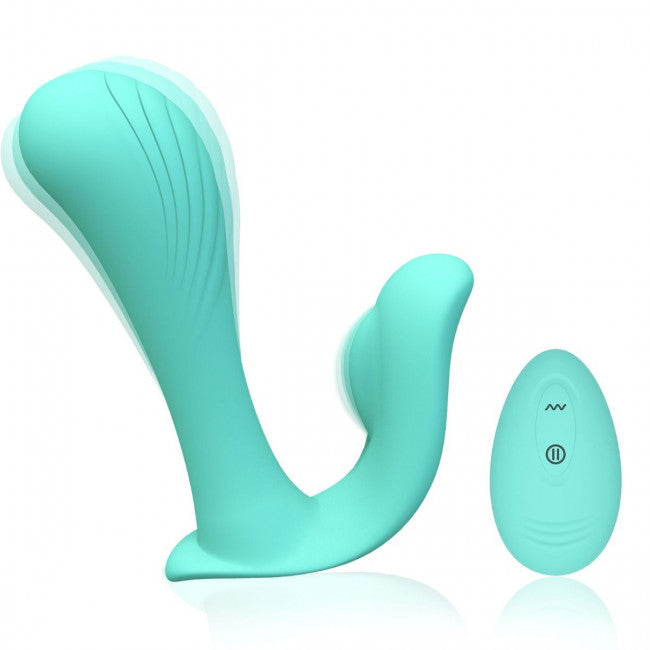 Tracy's Dog Wearable Panty Vibrator with Wireless Remote Teal