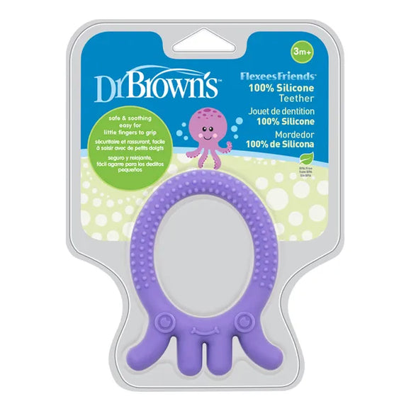 Dr.Browns Flexees Silicone Teether Friends 3m+ octopus