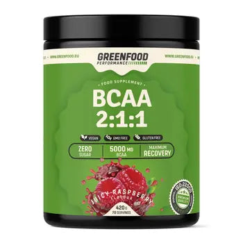 GreenFood Performance BCAA 2:1:1 Juicy raspberry 420 g