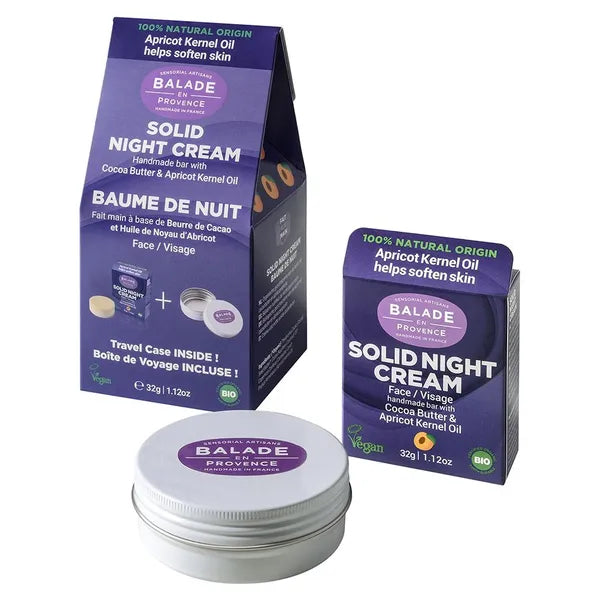 Balade en Provence Solid night cream BIO 32 g + travel case