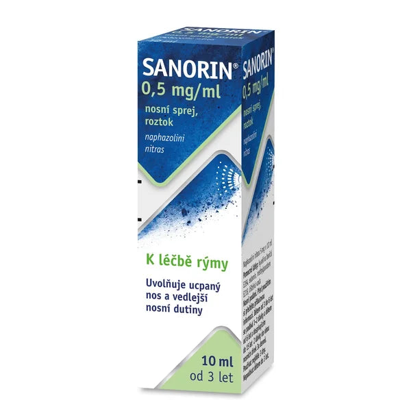 Sanorin 0.5 ‰ nasal spray 10 ml