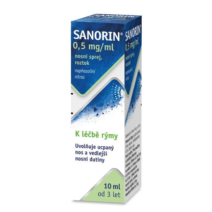 Sanorin 0.5 ‰ nasal spray 10 ml