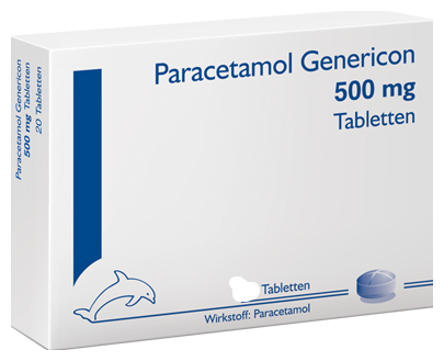Paracetamol Genericon 500 mg 10 tablets