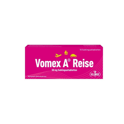 Vomex A Travel 50 mg - 10 Sublingual Tablets