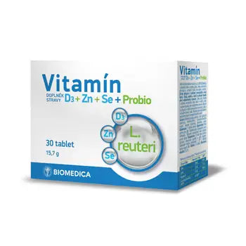 Biomedica vitamin D3 + Zn + Se + Probio 30 tablets