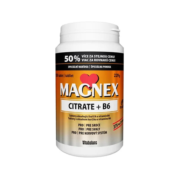 Vitabalans Magnex citrate 375 mg + B6 - 150 tablets