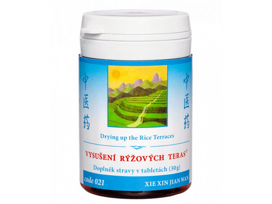 Drying up the rice terraces®, XIE XIN JIAN WAN 100 tablets