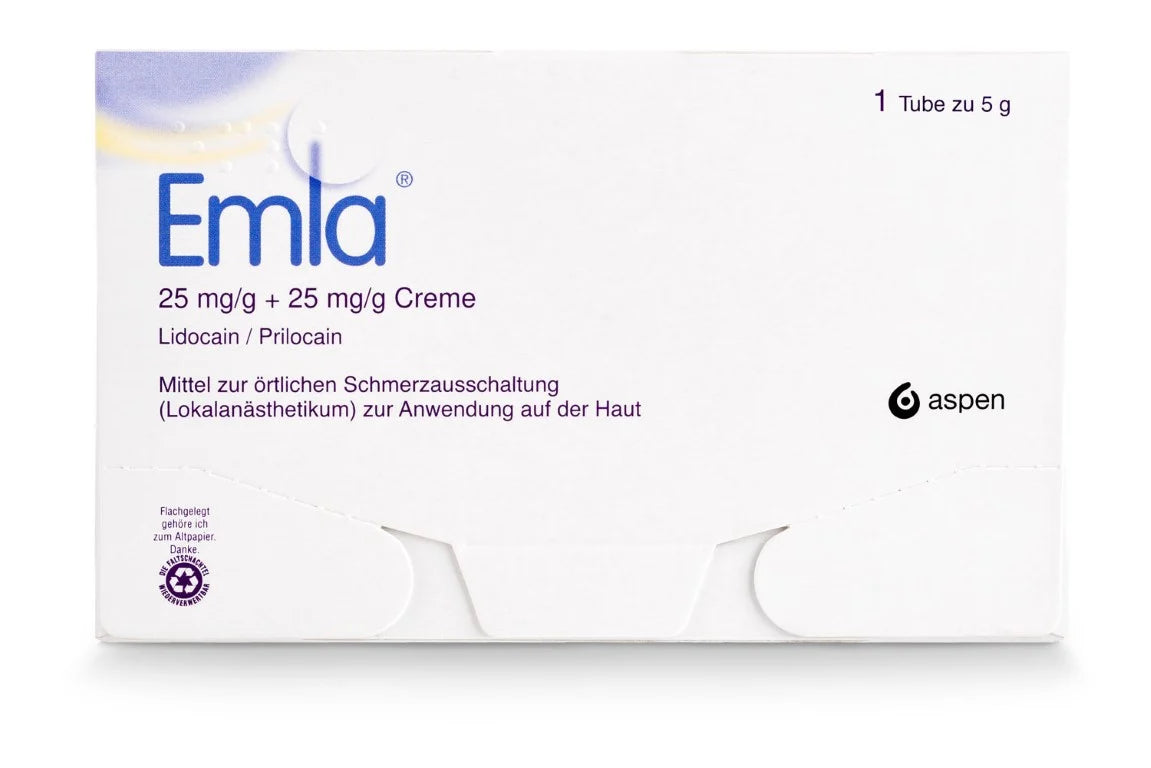Emla cream for local pain relief, 5 g cream
