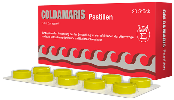 Coldamaris pastilles 20 lozenges