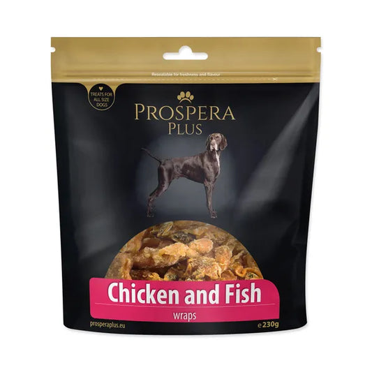 PROSPERA Plus Chicken and Fish wraps dog treats 230 g