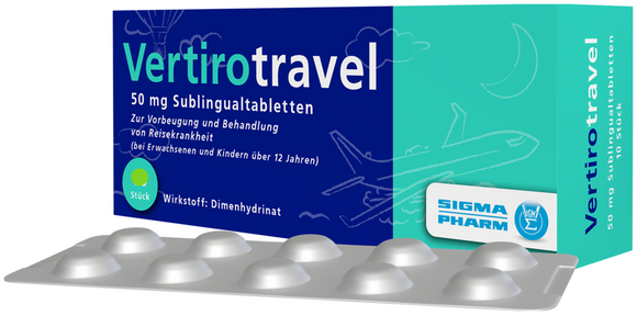 Vertirotravel 50 mg - 4 sublingual tablets