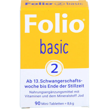 Folio 2 Basic from the 13th week of pregnancy until the end of breastfeeding, 90 tablets
