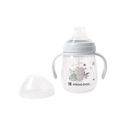 KikkaBoo Cup with silicone sippy cup 6m+ blue 240 ml