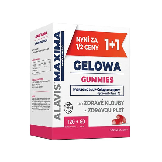 Alavis Maxima Gelowa Gummies + Vitamin C 120 chewable tablets + 60 capsules