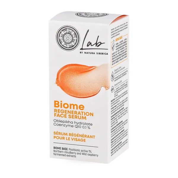 Natura Siberica Lab By Biome Radiance Gesichtsserum – 30 Ml, Mit Mikropartikeln Aus Gold Für Strahlenden Teint
