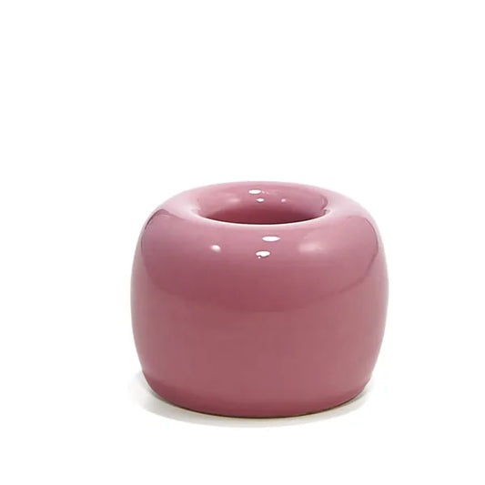 Roots Ceramic Toothbrush stand Pink